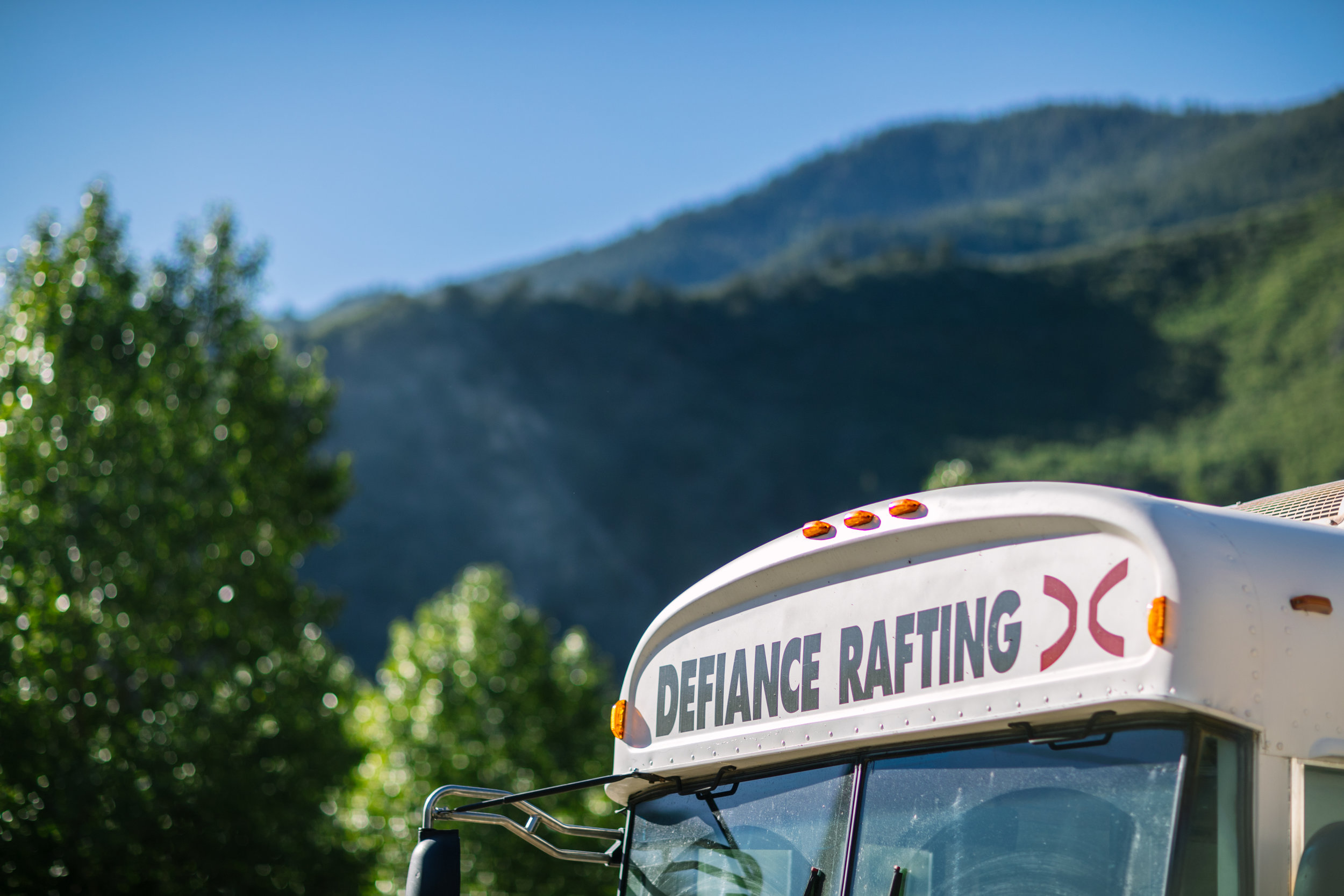 Defiance Rafting bus to the river