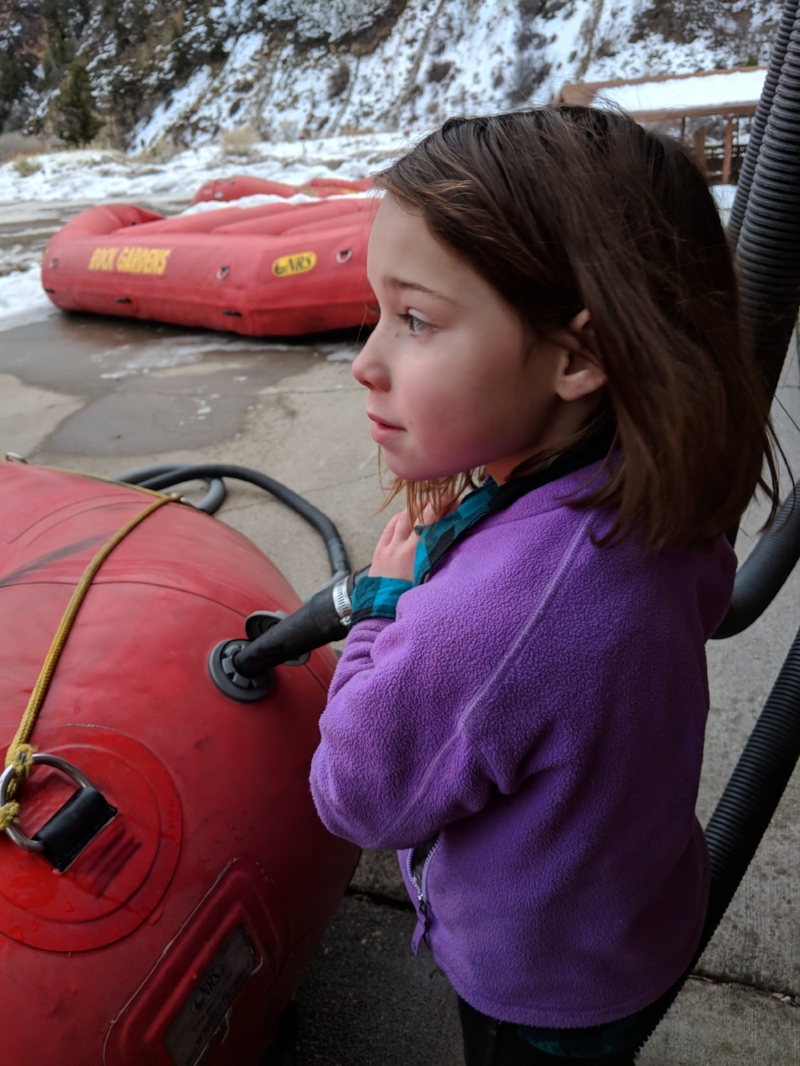 This is Elsie. She's 6. She's in charge of the Happy Paddler Program and Head Raft Inflator. - At Defiance Rafting, we think there's nothing more awesome than introducing kiddos to the thrill of whitewater rafting. Our Happy Paddler program makes sure your little adventurer's first time on the water for their family whitewater rafting trip is a positive, fun-filled experience.